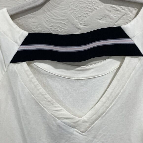 CAbi Around The Clock Center White Long Sleeve knit Top Size medium - Picture 5 of 6